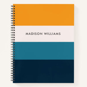 Notebook mit individuellem Farbblock-Horizontal-Mo Notizbuch