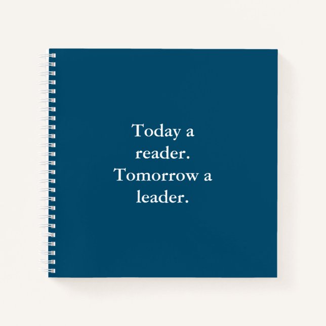 Notebook mit Inspiration Positive Affirmative Scho Notizbuch (Vorderseite)