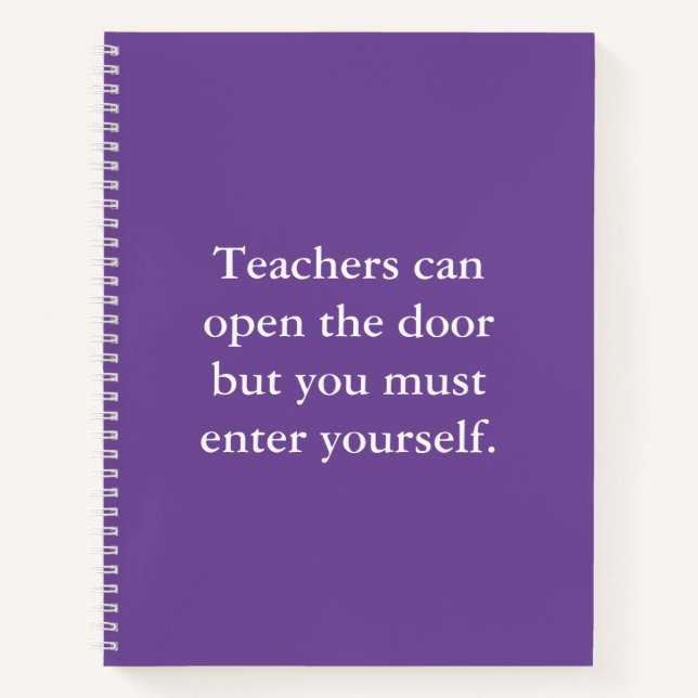 Notebook mit Inspiration Positive Affirmative Scho Notizbuch (Vorderseite)