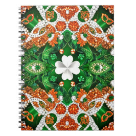 Notebook mit Irish Colors Abstract Design Notizblock