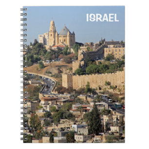 Notebook mit Jerusalem in Israel Notizblock