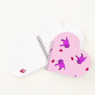 Notebook mit Kitty-Liebe Notizbuch