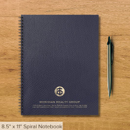 Notebook mit Logo für Real-Anwesen Notizbuch