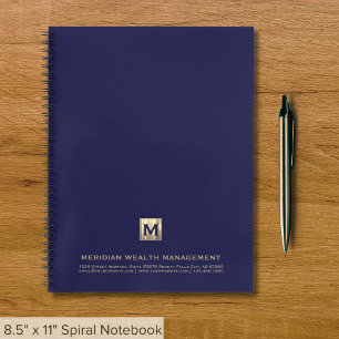 Notebook mit Markenbezeichnung mit Monogram Notizbuch