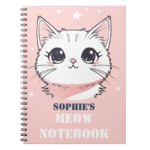 Notebook mit Niedlicher Chat Notizblock
