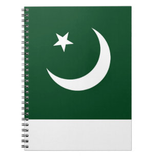 Notebook mit pakistanischer Flagge Notizblock