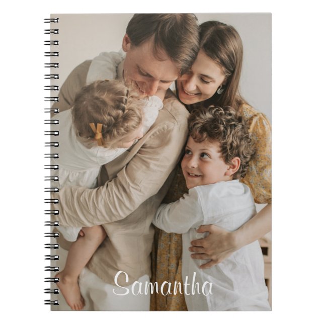 Notebook mit personalisiertem Foto individuelle Na Notizblock (Vorderseite)