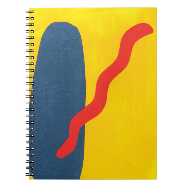 Notebook mit Primärfarben Notizblock (Vorderseite)