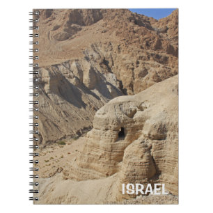 Notebook mit Qumran-Tal in Israel Notizblock