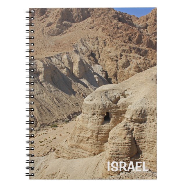 Notebook mit Qumran-Tal in Israel Notizblock (Vorderseite)