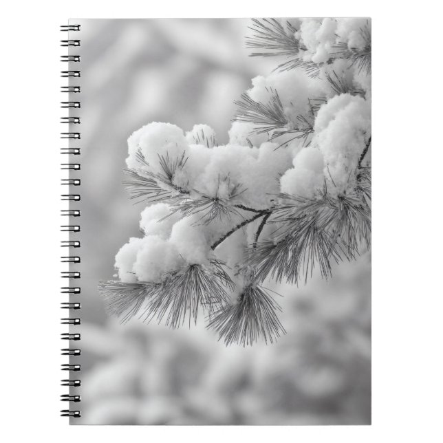 Notebook mit Schneeballabdeckung Notizblock (Vorderseite)