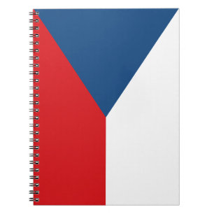 Notebook mit tschechischer Flagge Notizblock
