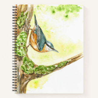 Notebook mit Wasserfarbenattel Notizbuch