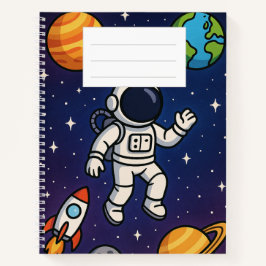 Notebook mit Weltraum Notizbuch