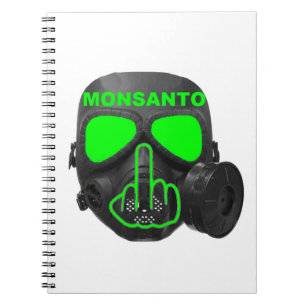 Notebook-Monsanto-Gasmaske Gedreht Notizblock