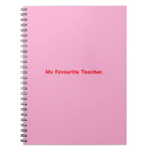 Notebook My Lieblings-Lehrer
