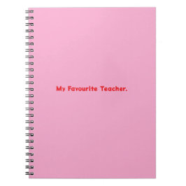 Notebook My Lieblings-Lehrer Notizblock