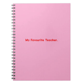 Notebook My Lieblings-Lehrer Notizblock