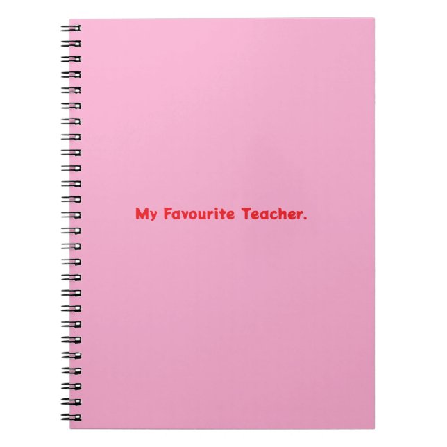 Notebook My Lieblings-Lehrer Notizblock (Vorderseite)