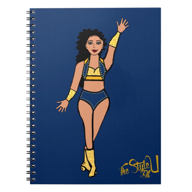 Notebook-Navy/Gold Notizblock (Vorderseite)