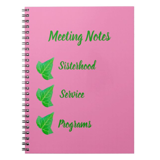 Notebook Notizblock (Vorderseite)