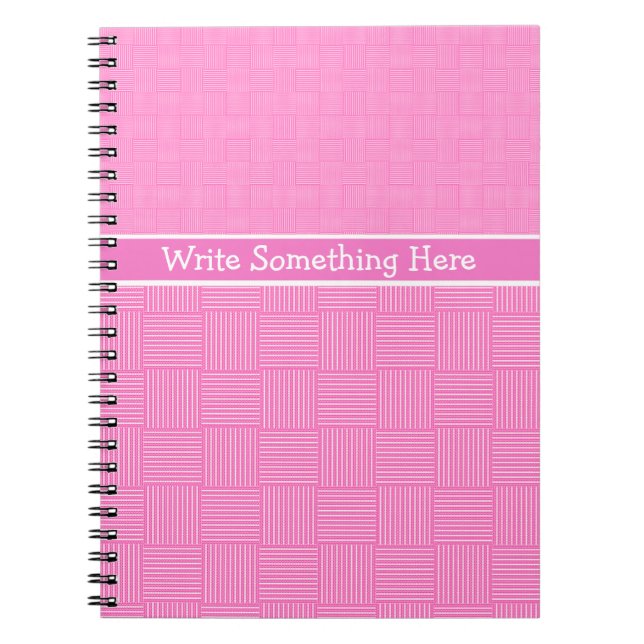 Notebook oder Journal zum Personalisieren: Rosa We Notizblock (Vorderseite)