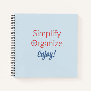 Notebook organisieren notizbuch