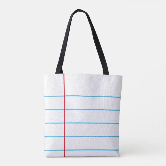 Notebook Paper Graphic© Tote Bag Tasche (Rückseite)