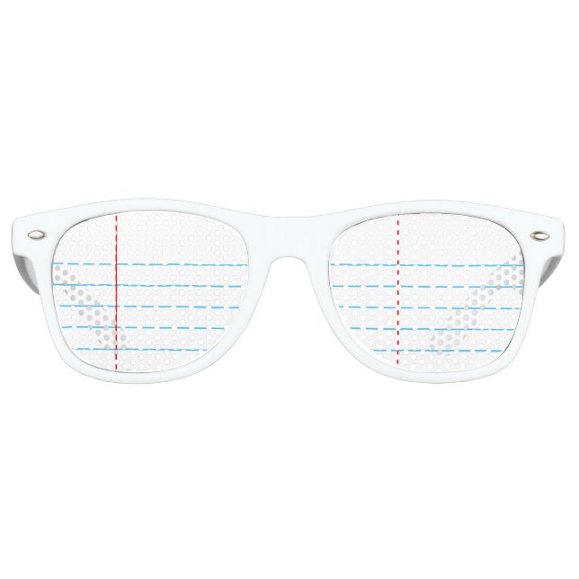 Notebook-Papier-Sonnenbrille - Retro-Party-Shades Sonnenbrille (Vorderseite)