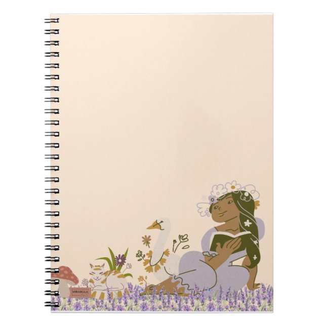 Notebook-PCs, Girl Reading a Book Notizblock (Vorderseite)