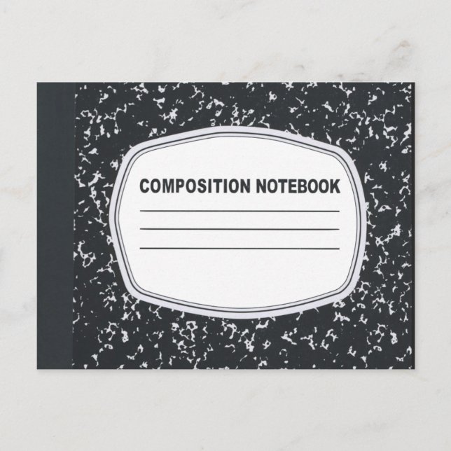 Notebook-Postkarte mit individueller Zusammensetzu Postkarte (Vorderseite)
