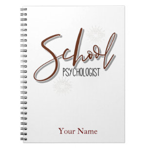 Notebook-Psychologin der individuelle Name School Notizblock
