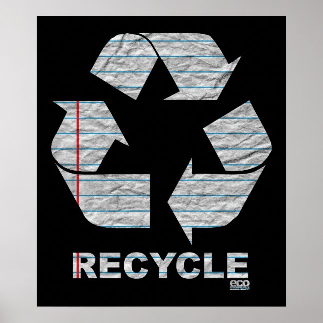 Notebook-Recycle-Poster Poster (Vorne)