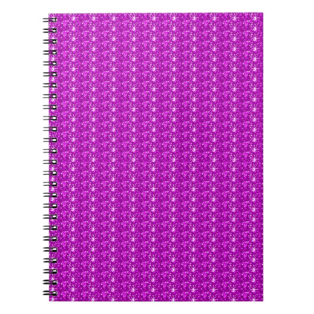 Notebook-Rosa-Glitzer Notizblock (Vorderseite)
