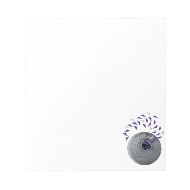 Notebook - Schmetterlinge, die aus einem Stein-Edi Notizblock (Vorderseite)