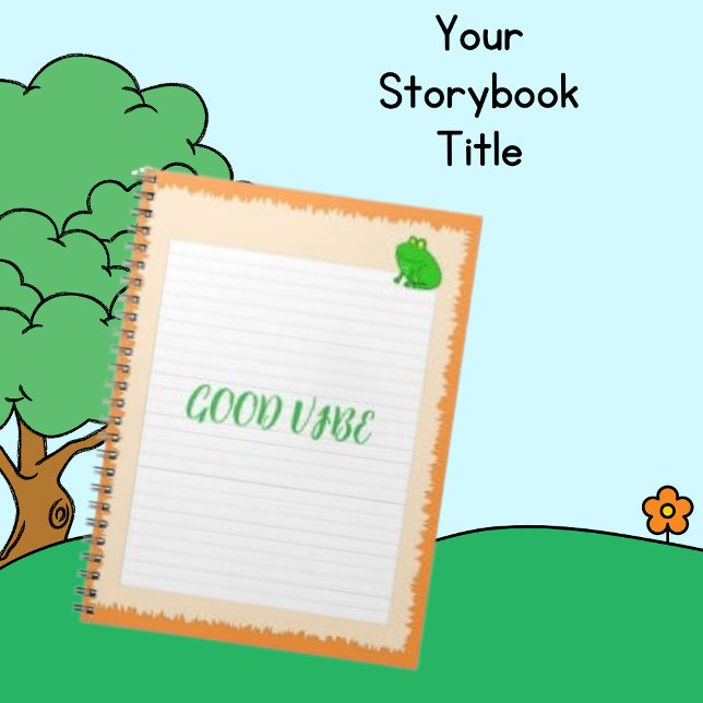 Notebook-Seitenblätter mit Frog, Foto-Notebook Notizblock (Von Creator hochgeladen)