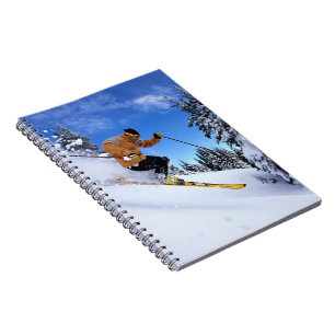 Notebook-Skifahrer Notizblock