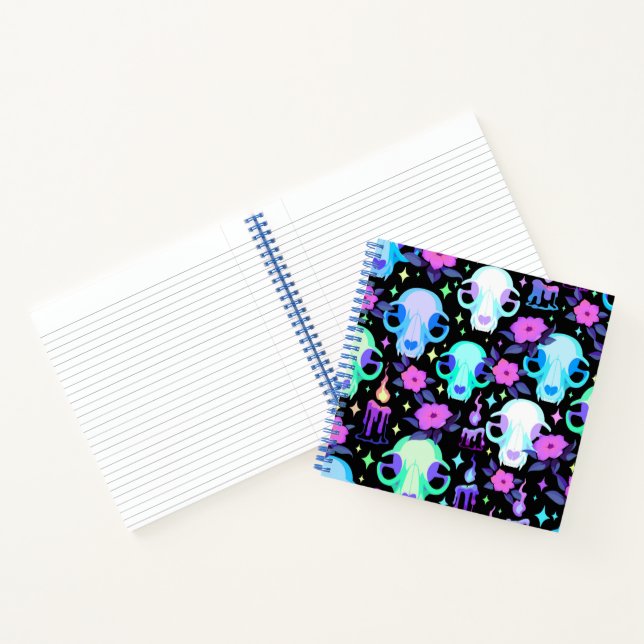 Notebook "Skulls and Flowers" Notizbuch (Innenseite)