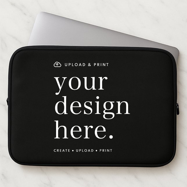 Notebook-Sleeve Ihr Design-Upload 10" 13" 15" Laptopschutzhülle (Create, upload, print - a bespoke laptop sleeve created in your style, for business or personal use.)