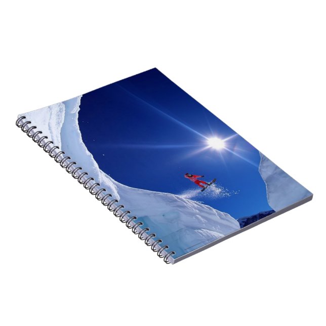 Notebook-Snowboarder Notizblock (Rechte Seite)