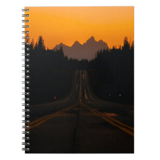 Notebook-Sonnenuntergang Notizblock
