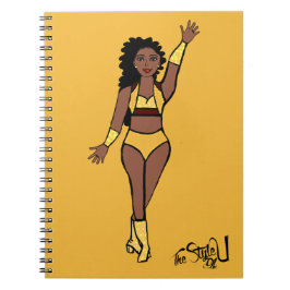 Notebook-Tänzerin Gold / Cherry Notizblock