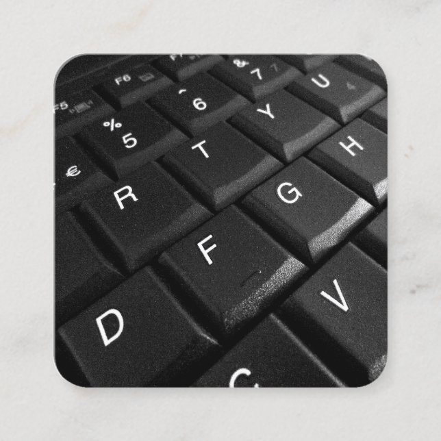 Notebook-Tastatur Quadratische Visitenkarte (Vorderseite)