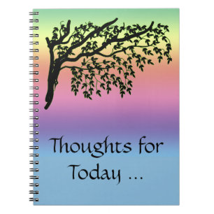 Notebook - Tree und Regenbogen Notizblock