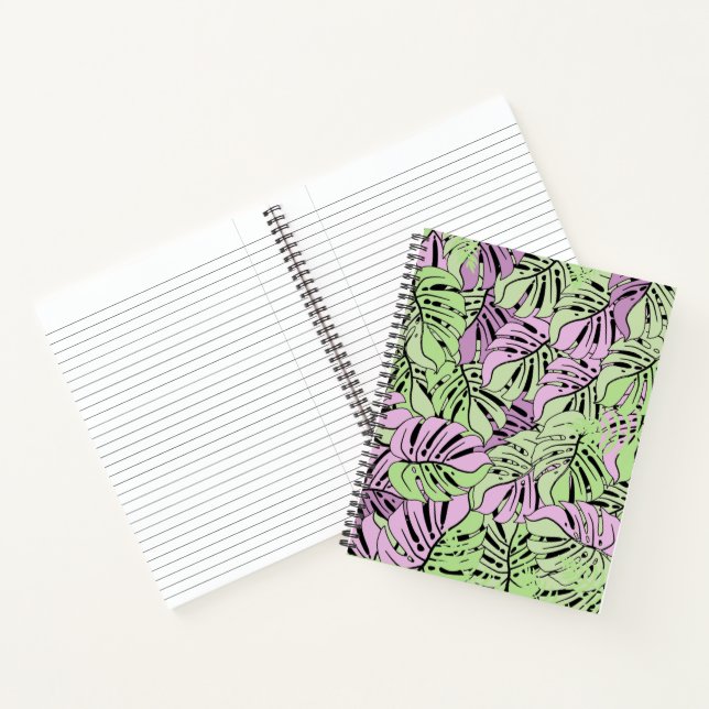 Notebook-Tropische Blätter Notizbuch (Innenseite)