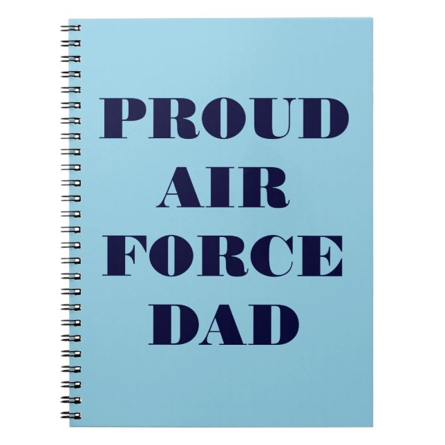 Notebook-Vater der Proud Air Force Notizblock (Vorderseite)
