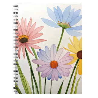 Notebook. Wild Flowers  Notizblock