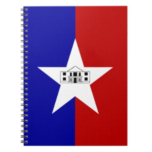 Notebook with Flag of San Antonio City Notizblock