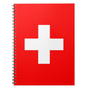 Notebook with Flag of Switzerland Notizblock