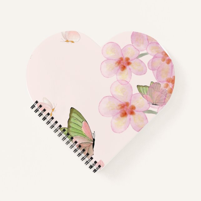 Notebook with Whimsical Butterfly Design Notizbuch (Vorderseite)